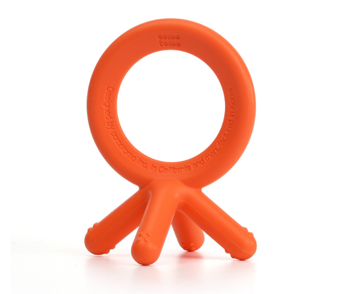 Comotomo ENBTO Silicone Baby Teether - Orange - Zoom Image