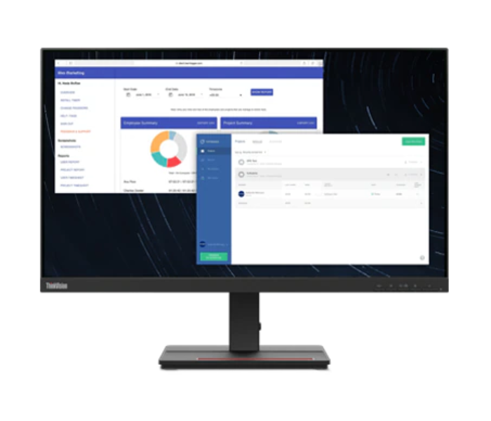 Lenovo ThinkVision S24e-20 23.8 inch FHD Monitor - Black - Zoom Image