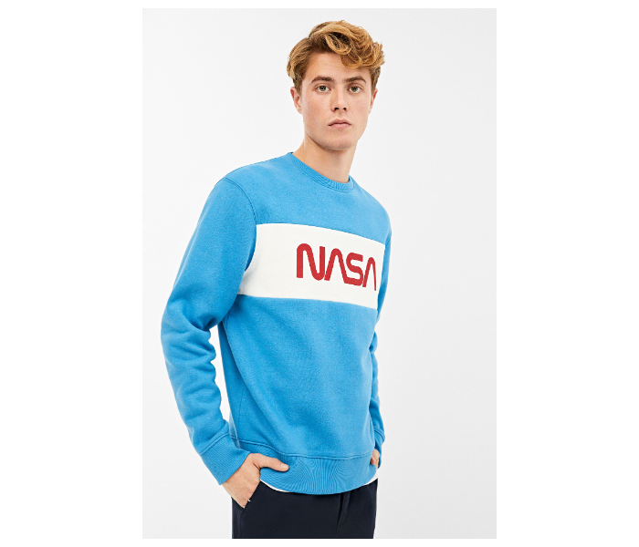 Springfield 009628884 Small Sweatshirt for Men - Blue - Zoom Image 1