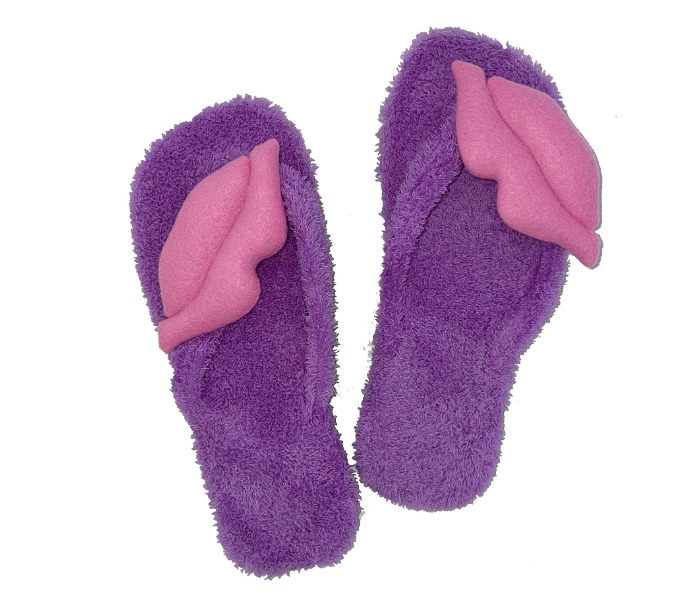 Casual LFV101 US 08 Daily Wear Soft Flat Home Slippers for Women - Light Purple - Zoom Image