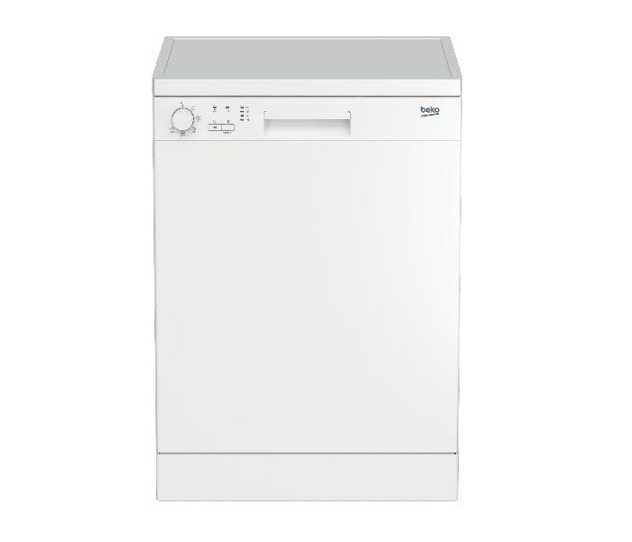 Beko DFN05310W Freestanding Dishwasher - White - Zoom Image 1