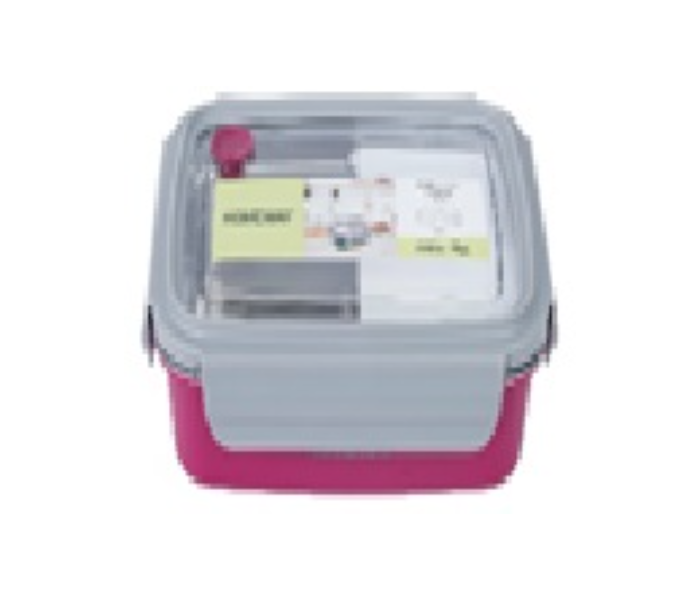 Homeway HW3487 800ml Stainless Steel Lunch Box - Pink - Zoom Image