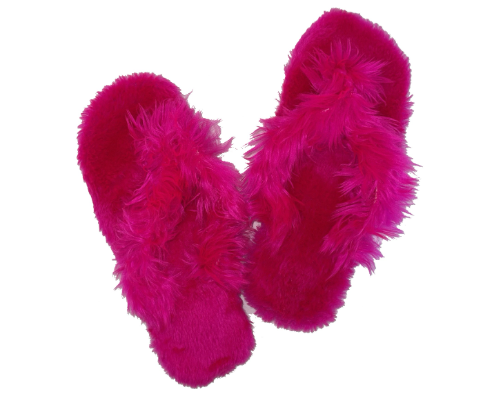 Casual LFV56 US 06 Daily Wear Soft Flat Home Slippers for Women - Dark Pink - Zoom Image