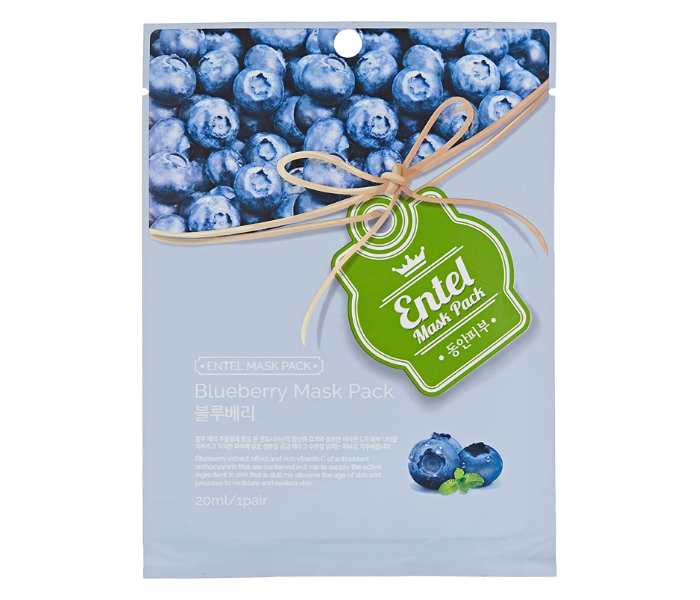 Entel Blueberry Face Sheet Mask - Zoom Image 1