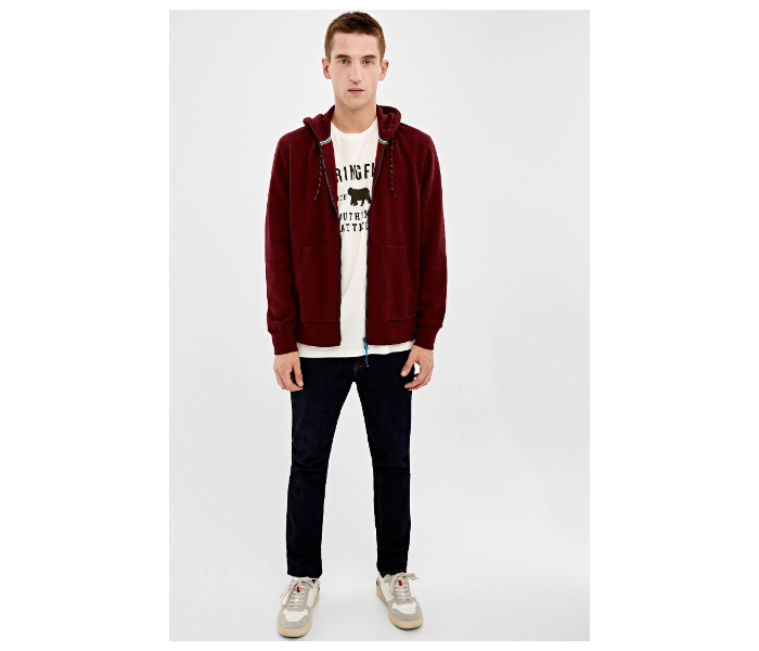 Springfield 009685767 Medium Sweatshirt for Men - Maroon - Zoom Image 1