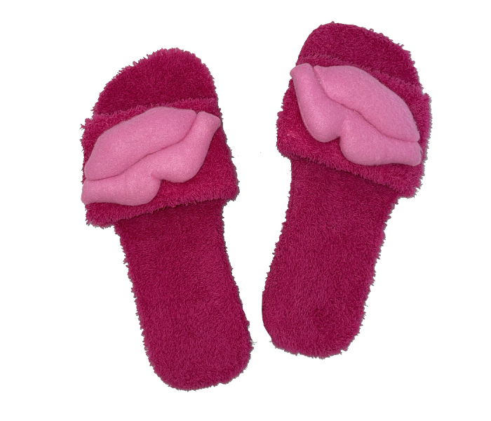 Casual LFO36 US 10 Daily Wear Soft Flat Home Slippers for Women - Dark Pink - Zoom Image