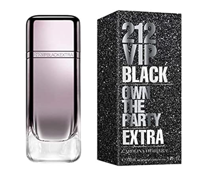 Carolina Herrera 100ml 212 VIP Black Own The Party Extra Eau de Parfum For Men - Zoom Image