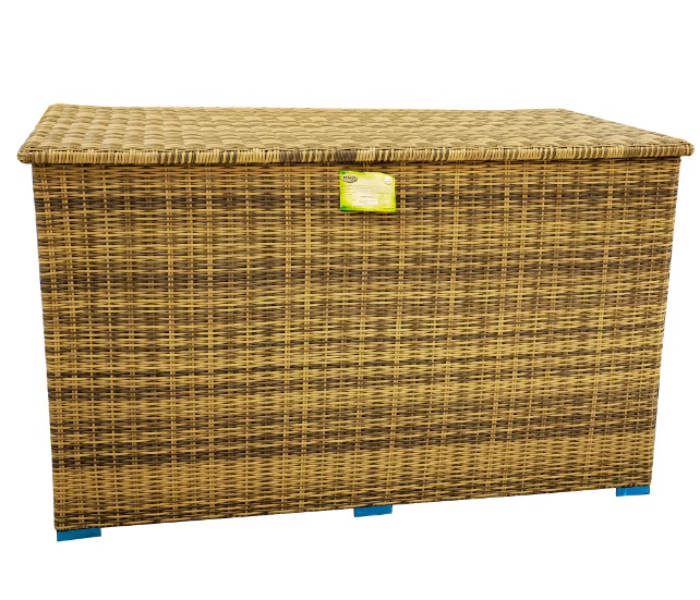 Outdoor Furniture Waterproof PVC Rattan Material Storage Box - Brown - Zoom Image 3