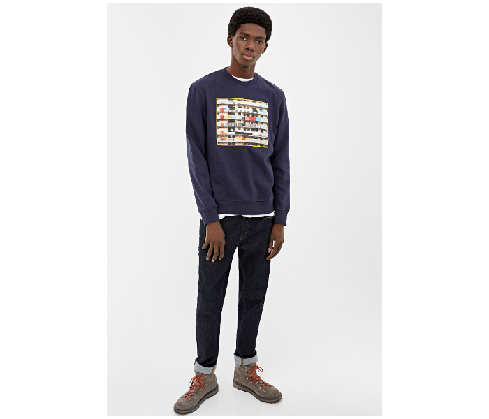 Springfield 009622912 Large Sweatshirt for Men - Medium Blue - Zoom Image 1