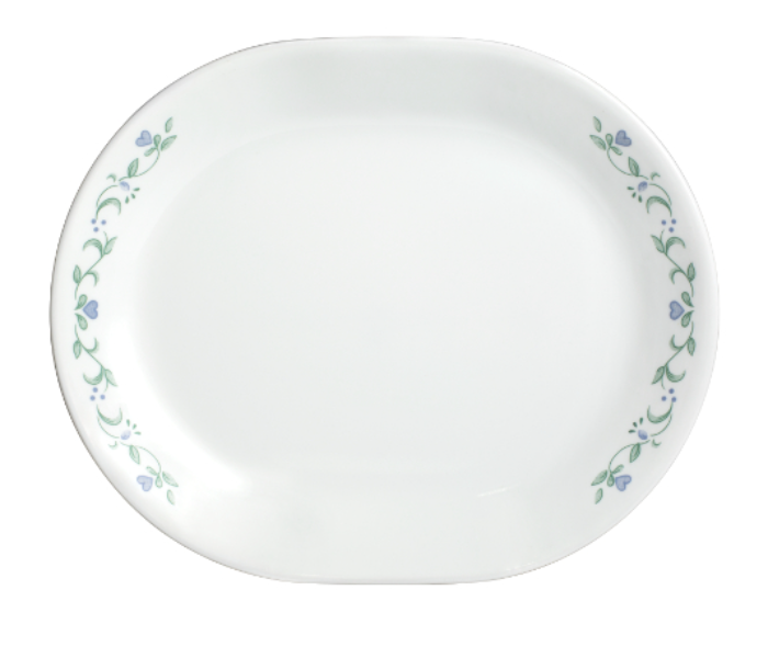 Corelle 6018493 Livingware 12.5 Inch Serving Platter Country Cottage - White - Zoom Image