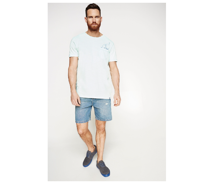 Springfield 001346312 EU30 Denim Bermudas for Men - Medium Blue - Zoom Image 1