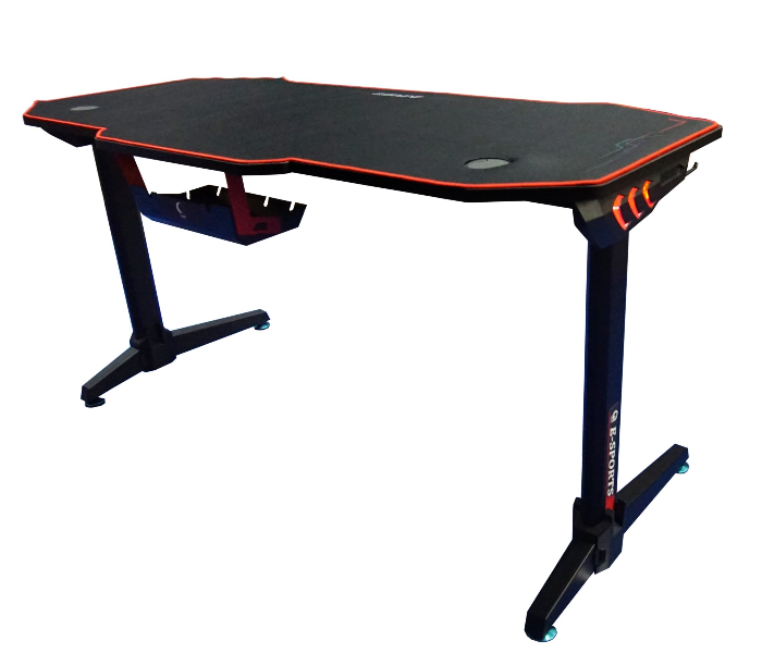 QUBE Levin N2011GD006 RGB Gaming Table - Black - Zoom Image