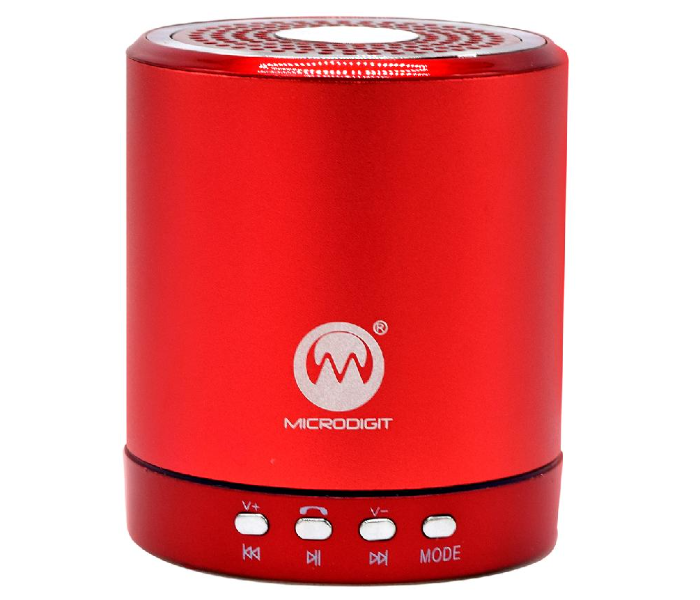 Microdigit MRS266T Mini Bluetooth Speaker - Red - Zoom Image 1