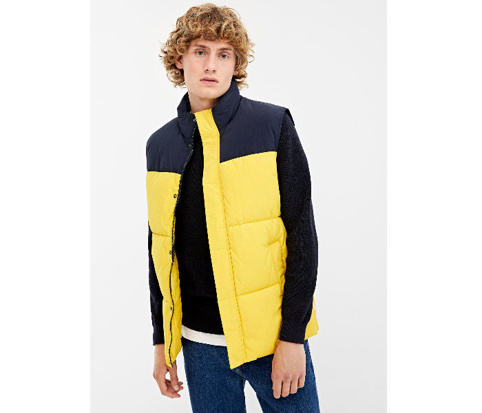 Springfield 095623607 Large Nylon Sports Jacket for Men - Yellow - Zoom Image 2