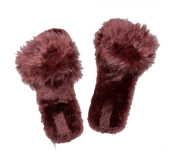 Casual LFO26 US 06 Daily Wear Soft Flat Home Slippers for Women - Maroon - Zoom Image