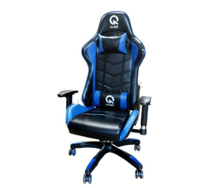 QUBE Levin D2012001B Gaming Chair - Black and Blue - Zoom Image