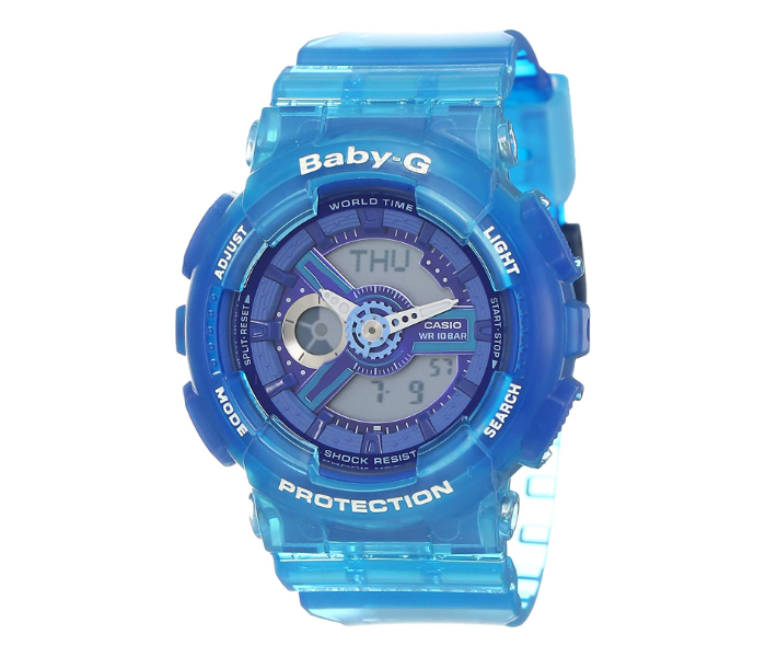 Casio Baby-G BA-110JM-2ADR Blue Dial Analog-Digital Watch For Women - Blue - Zoom Image 1