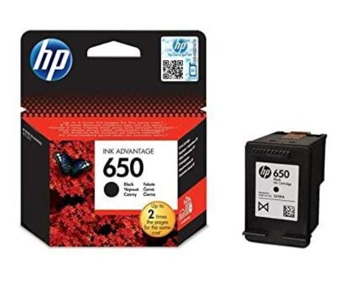 HP CZ101AK 650 Original Ink Advantage Cartridge - Black - Zoom Image