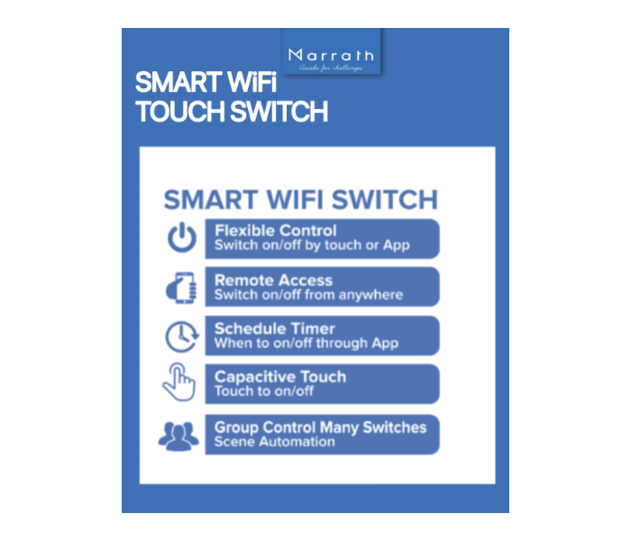  Marrath Smart Wifi Touch Switch 4 Gang - Zoom Image 7