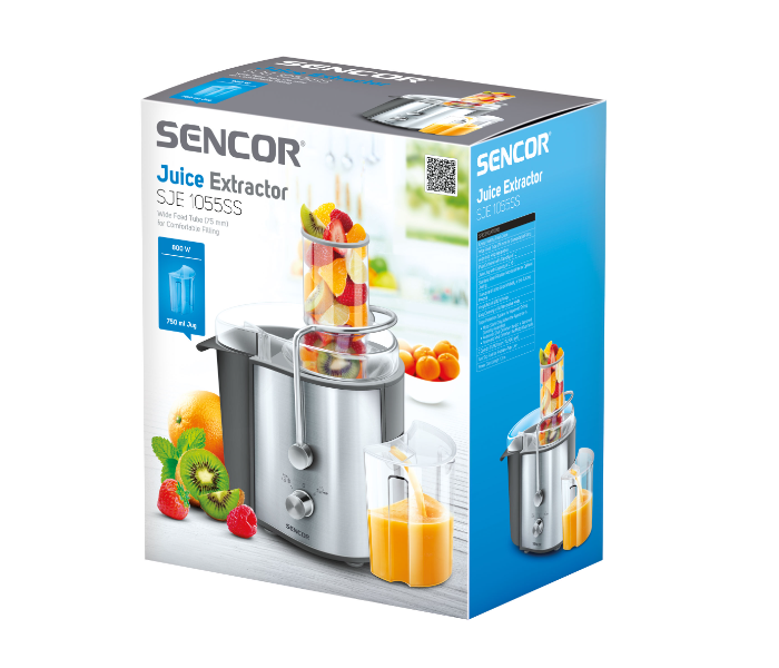 Sencor SJE 1055SS 800W 1.6 Litre Stainless Steel Juicer - Silver - Zoom Image 5