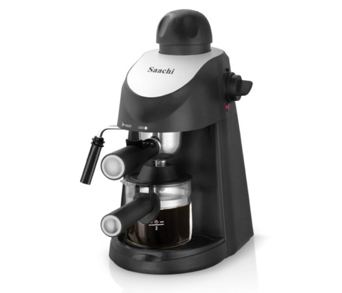 Saachi COF-7054 800W Coffee Maker with 3.5 Bar Automatic Steam Pressure Pump - Black - Zoom Image 1