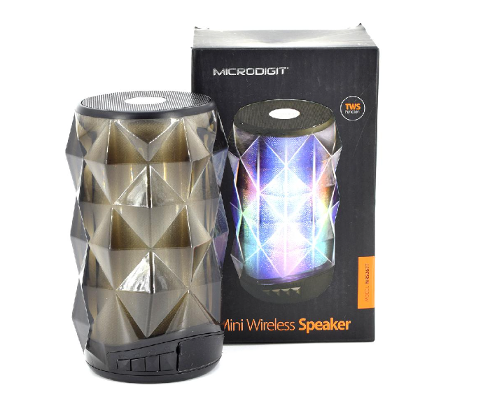 Microdigit MRS267T Mini Bluetooth Speaker - Black - Zoom Image 5