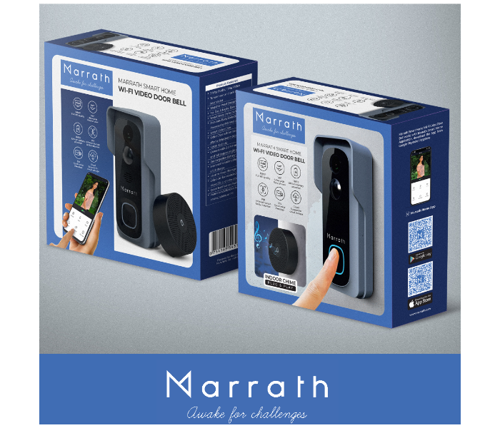  Marrath Smart Video Door Bell - Black and Grey - Zoom Image 3