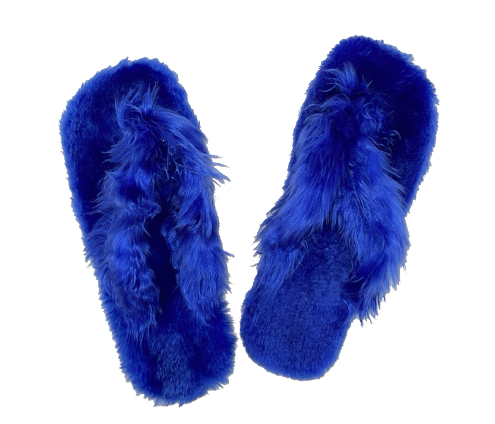 Casual LFV56 US 09 Daily Wear Soft Flat Home Slippers for Women - Blue - Zoom Image