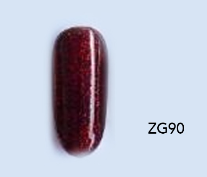 D Ellse ZG90 15ml Professional Glitter Gel Nail Polish - Red - Zoom Image 6