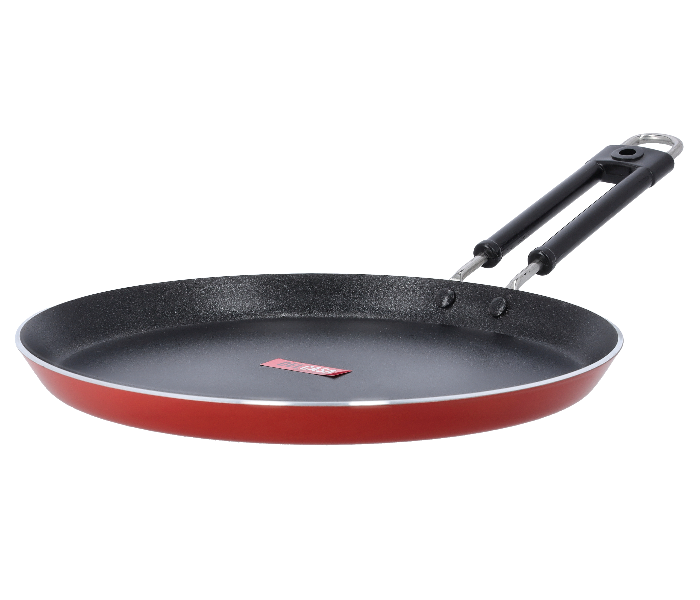 Delcasa DC1911 27cm Aluminum Nonstick Tawa - Red and Black - Zoom Image 2