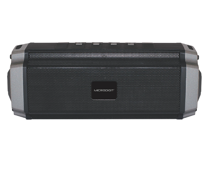 Microdigit MRS297T Mini Bluetooth Speaker - Black and Grey - Zoom Image