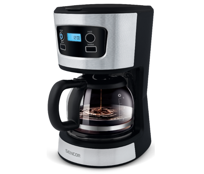 Sencor SCE 3700BK 700W Coffee Maker with Glass Kettle - Black and Silver(duplicate) - Zoom Image 1