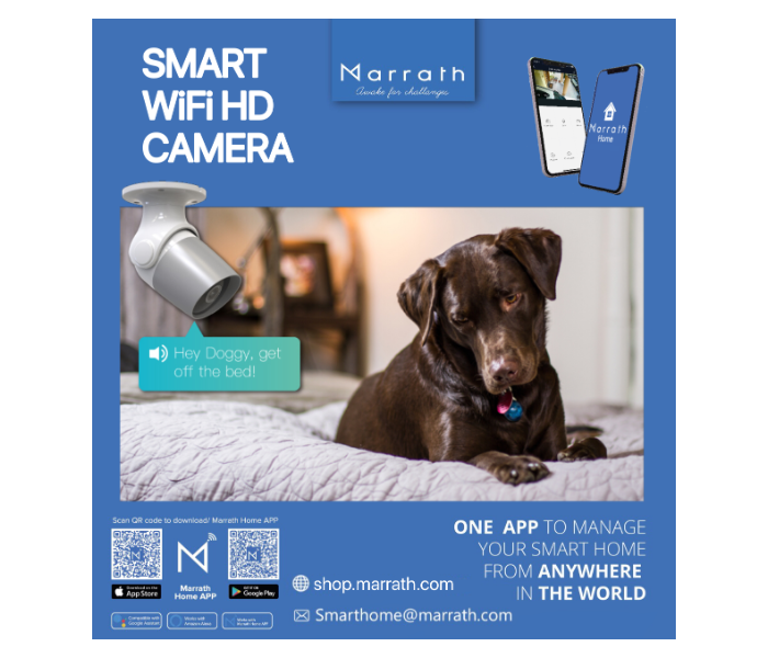 Marrath Smart Wi-Fi HD Weatherproof Outdoor Plug and Play CCTV  Camera - White - Zoom Image 3