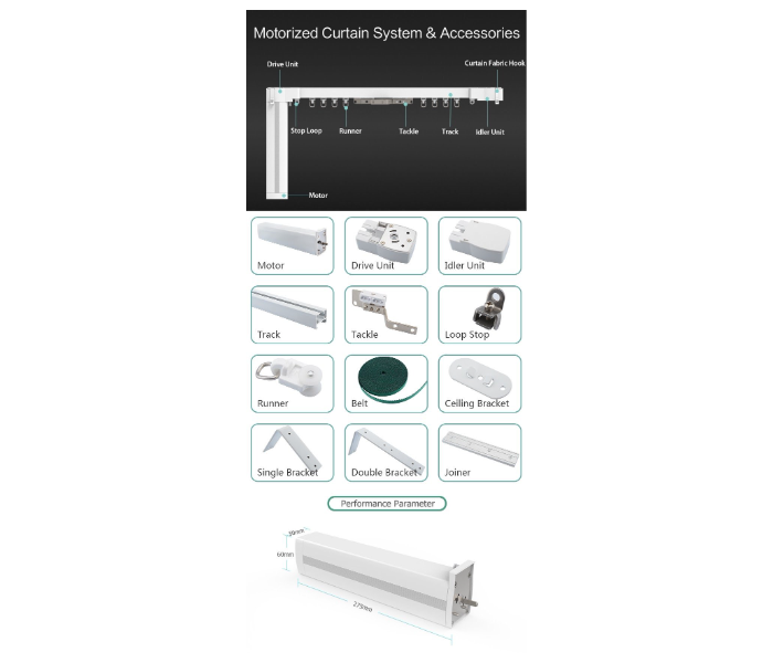 Marrath Smart Wifi Window Curtain Motor and Track System - 5.2 Meter - Zoom Image 7