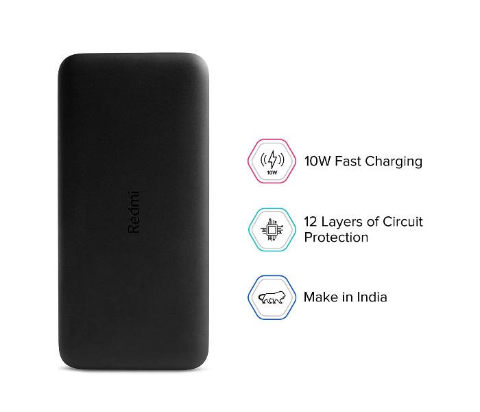 Redmi PB100LZM 10000mAh Powerbank - Black - Zoom Image 2