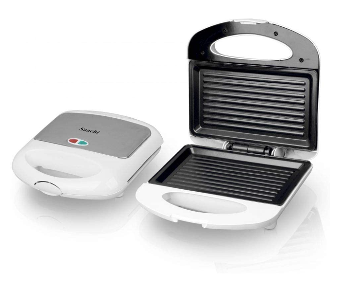 Saachi SM4659 800W 2 Slice Non Stick Sandwich Maker And Grill - White - Zoom Image