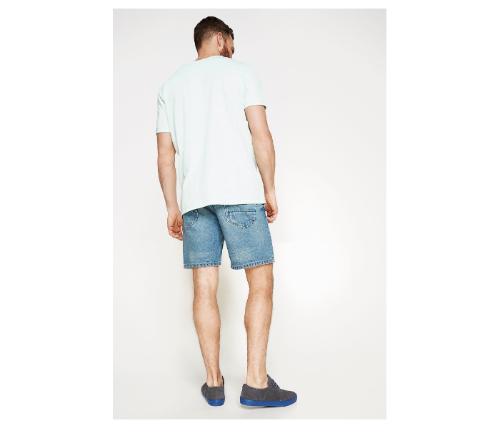 Springfield 001346312 EU38 Denim Bermudas for Men - Medium Blue - Zoom Image 2