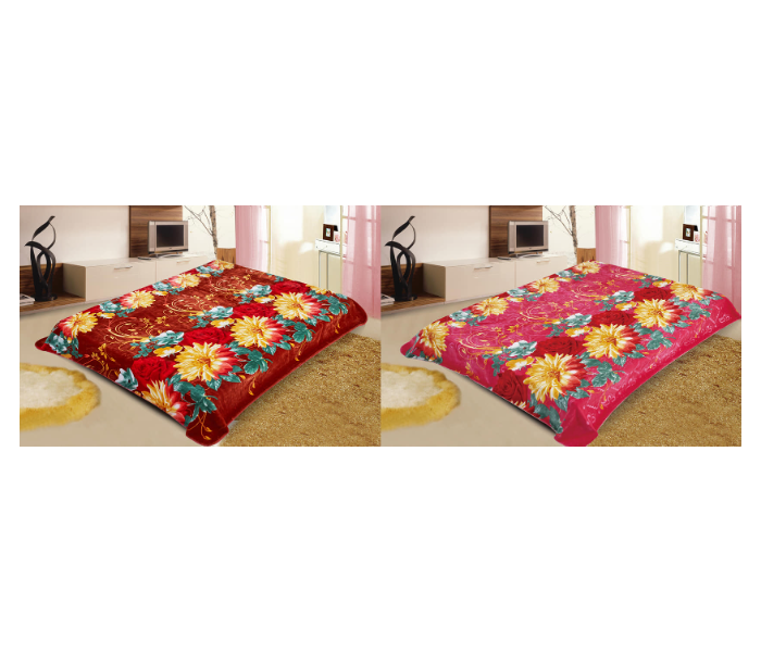 Stargold SG-BLC606 One Piece Luxury Bedsheet Made In Korea - Red And Pink - Zoom Image