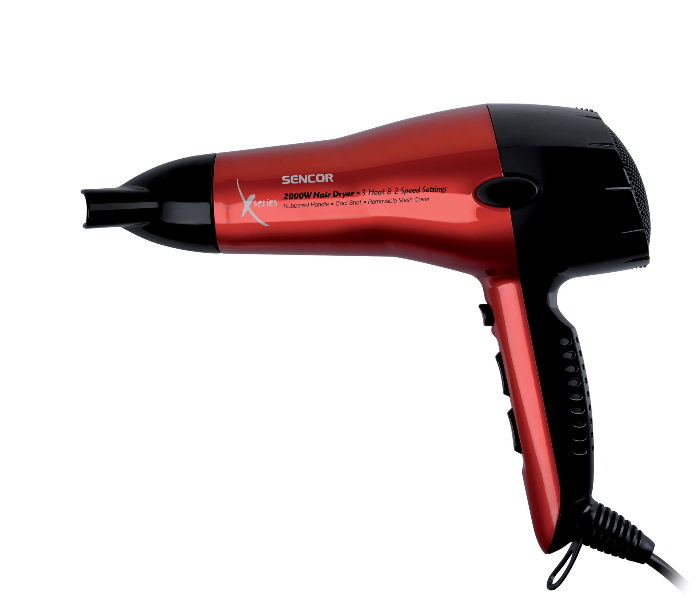 Sencor SHD 6600 2000W Hair Dryer - Black and Red - Zoom Image 1