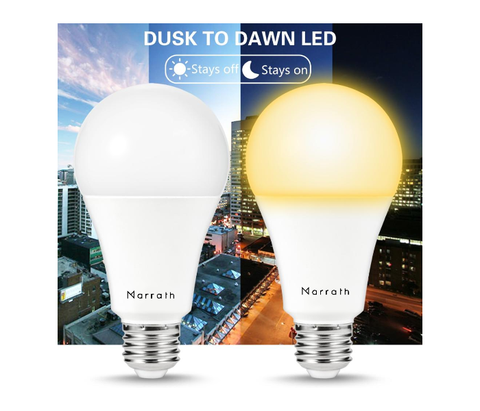 Marrath Dusk to Dawn Led Light Sensor Bulb - White - Zoom Image 2