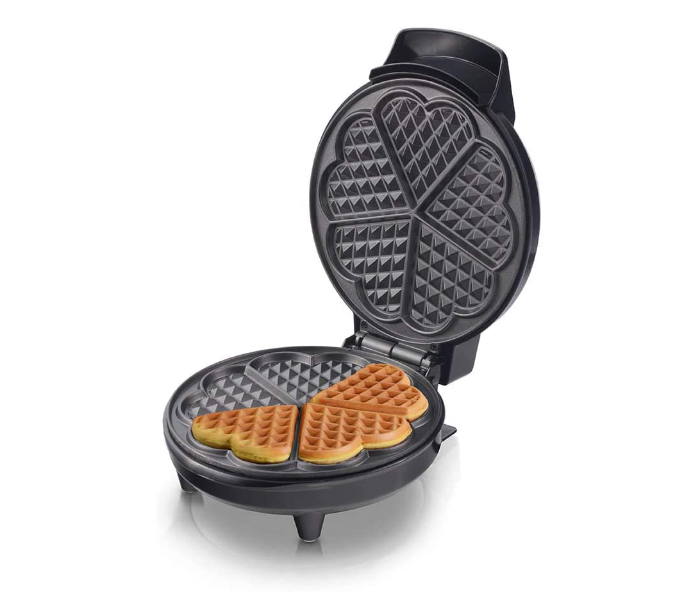 Saachi WM-1554 5 Piece Non Stick Heart Shaped Waffles Maker - Black - Zoom Image 1