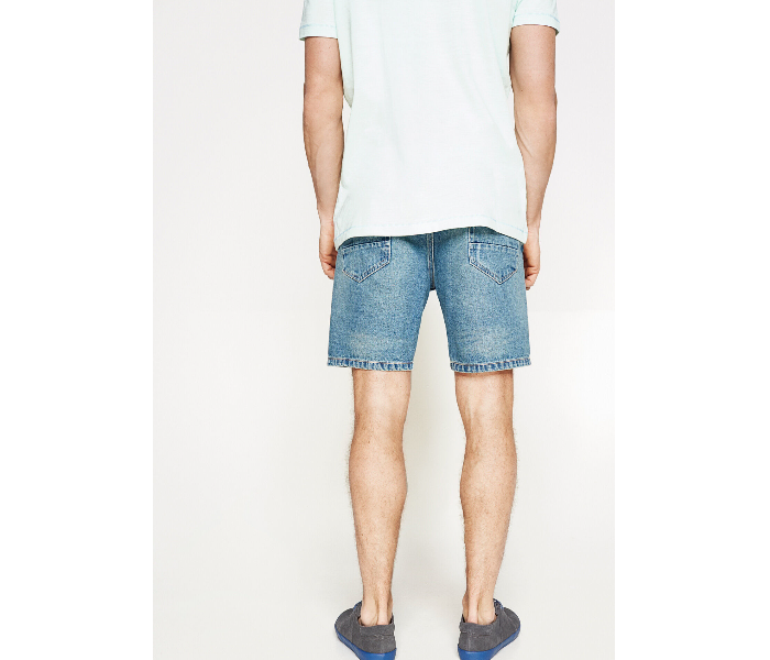 Springfield 001346312 EU32 Denim Bermudas for Men - Medium Blue - Zoom Image 4