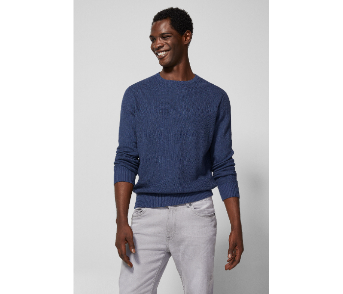 Springfield 003425813 XXL Basic Winter Knitwear for Men - Medium Blue - Zoom Image 1