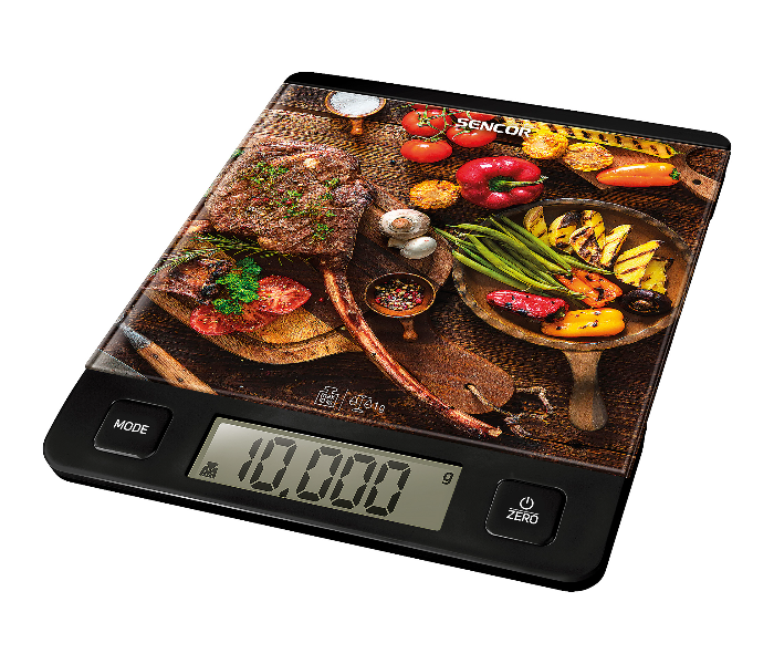 Sencor SKS 7001BK 10 kg Ultra Slim Kitchen Scale - Black - Zoom Image 1