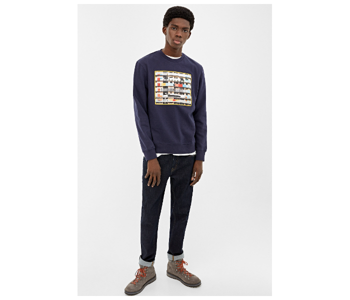 Springfield 009622912 XL Sweatshirt for Men - Medium Blue - Zoom Image 1