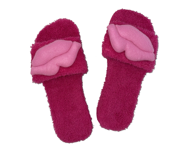 Casual LFO36 US 08 Daily Wear Soft Flat Home Slippers for Women - Dark Pink - Zoom Image