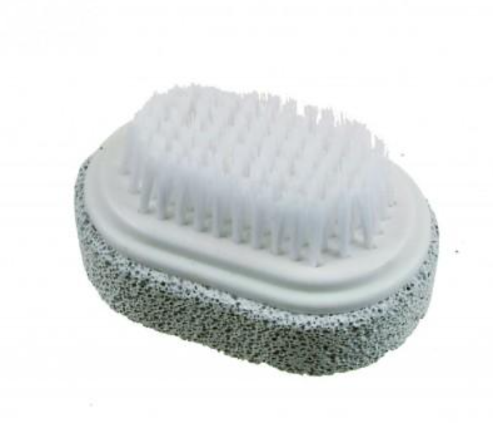 Beautytime BT321 Pumice Stone With Brush - Grey and White - Zoom Image