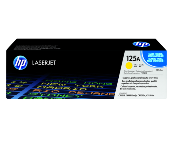 HP CB542A 125a Laserjet Toner Cartridge - Yellow - Zoom Image