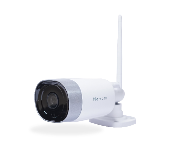 Marrath Smart Wi-Fi HD Weatherproof Outdoor Plug and Play CCTV  Camera - White - Zoom Image 1