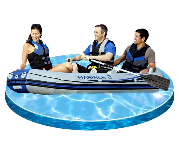 Intex 68373 Inflatable 297 x 127 x 46 cm Mariner 3 Pro Boat Set – Grey    - Zoom Image 3